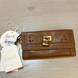 NWT & original box  Chloe Brown Leather Wallet.
